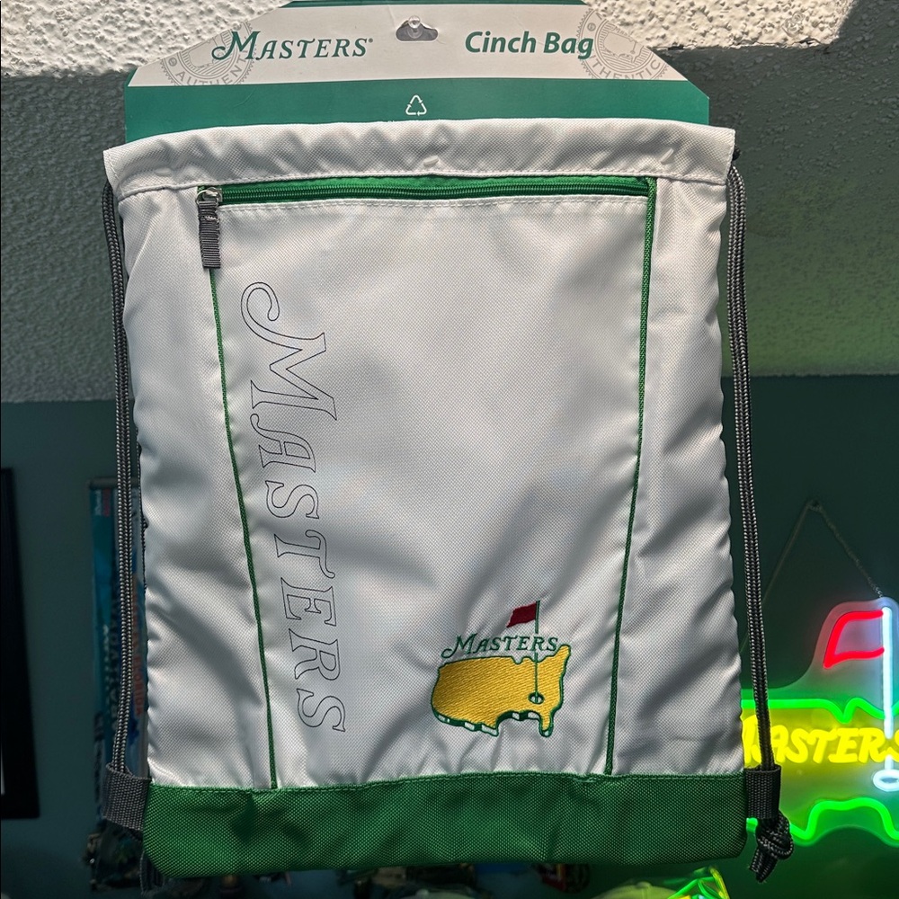 2025 Masters Augusta National Golf Tournament‎ Cinch Bag Drawstring Backpack